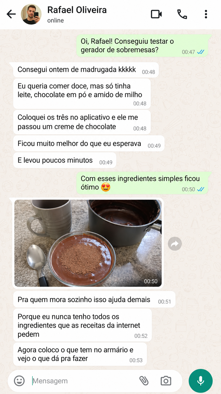 Depoimento de cliente 1